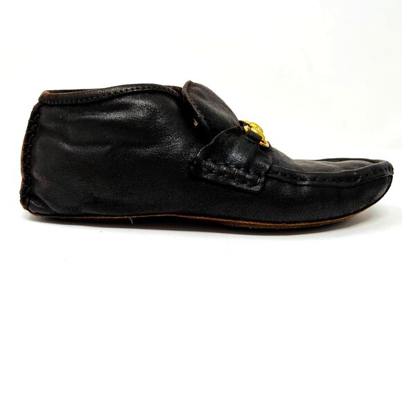Vintage Gucci Leather Horsebit Driving Loafer Soft Soled Shoe - 4M - Picture 1 of 9